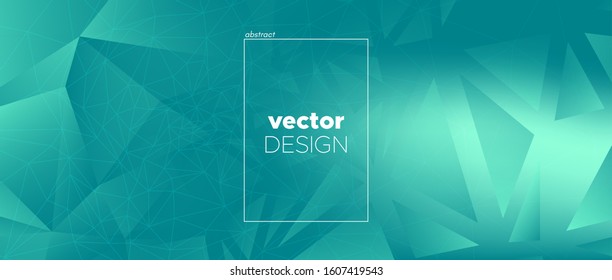Polygonal Landing Page. Abstract Geometric Background. Blue Vector Shapes. Gradient 3d Color Design. Triangular Landing Page. Cyan Digital Template. Cyan Flyer. Technology Landing Page.