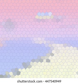 Polygonal landscape with highway. Vector illustration.