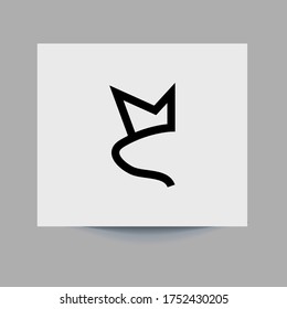 Polygonal lasso Tool icon on white background. eps 10