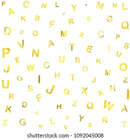 Polygonal letters. Creative alphabet Geometric design Digitally Colored english letters.