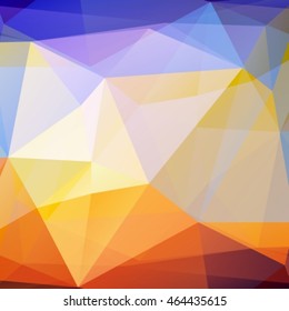 Polygonal light abstract background. Looks like stylized sunset.