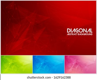 Polygonal line and low poly abstract background. Suitable for web background and design element