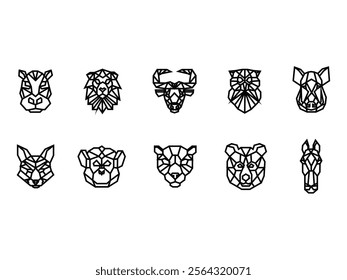 Polygonal Linear Animal Element Set