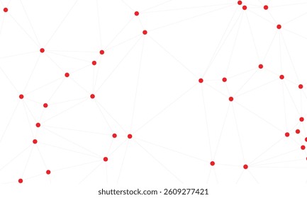 The polygonal lines and dots form a network pattern in this vector background, giving a modern, scientific, and highly structured abstract design.


