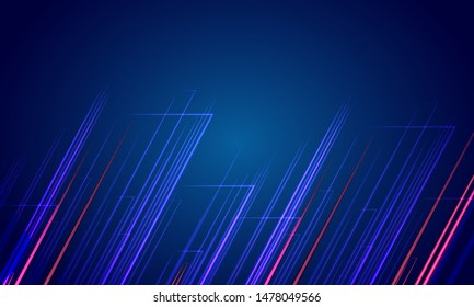 Polygonal lines pink blue shapes, banners. Horizontal crystal banners, faceted colorful geometric background. Abstract grid square pixel mosaic colorful background. Creative Design Templates.
