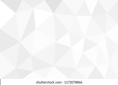 Polygonal Low Poly white gray Style for Background , Business Design Templates