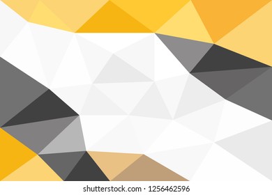 Polygonal Low Poly white gray orange brown black Style for the Business Background Design Templates