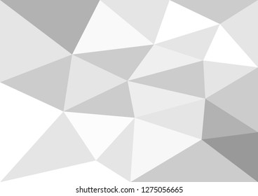 Polygonal Low Poly white gray Style for the Business Background Design Templates