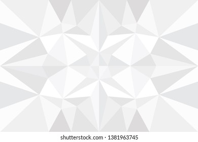 Polygonal Low Poly white gray Style for the Business Background Design Templates