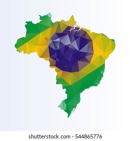 Polygonal map of Brazil