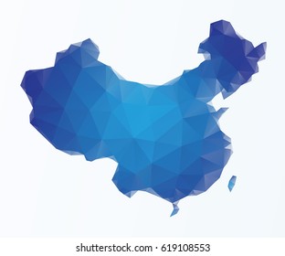 Polygonal map of China