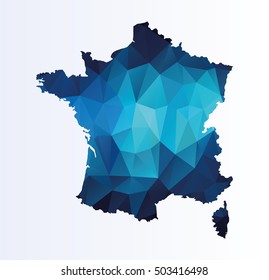 Polygonal map of France