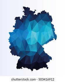 Polygonal map of Germany