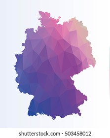 Polygonal map of Germany