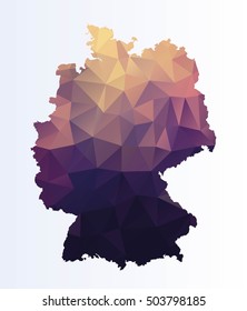 Polygonal map of Germany