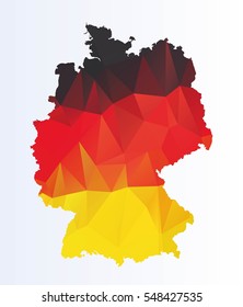 Polygonal map of Germany