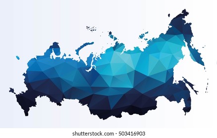 Polygonal map of Russia