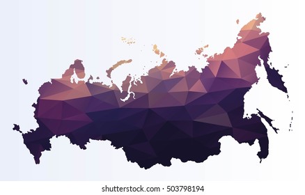 Polygonal map of Russia
