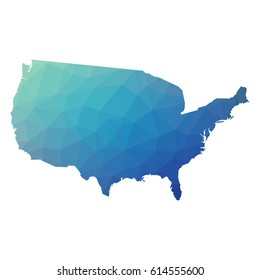 Polygonal Map Of Usa