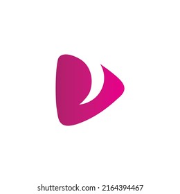  Polygonal Media Play logo design vector
