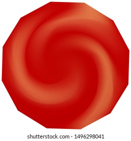 Polygonal mesh background. Futuristic backdrop in style of 90s, 80s, 70s. Trendy soft color polygon. Red celebration template for your cards, invitation, brochure and calendar.