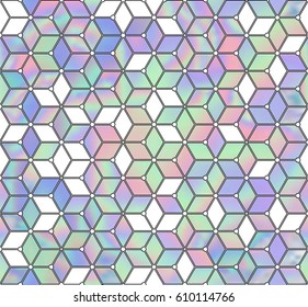 Polygonal mesh with a holographic effect. Modern style trends 80. Hipster images. Bright holographic backgrounds.Abstract background. Vector illustration 10 EPS.