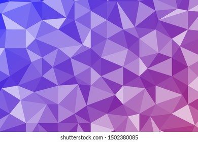 Polygonal Mosaic. Abstract geometric polygonal background in gradient. Concept of the science, chemistry, biology, medicine, technology. Vector wallpaper for banner, website