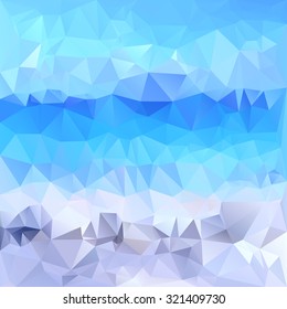 Polygonal mosaic abstract geometry background landscape. Used for creative design templates