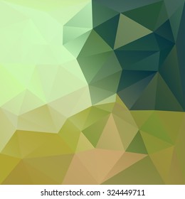 Polygonal mosaic abstract geometry background landscape in orange, brown and yellow colors. Used for creative design templates