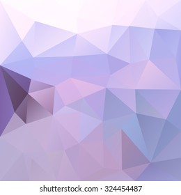 Polygonal mosaic abstract geometry background landscape in blue and pink colors. Used for creative design templates