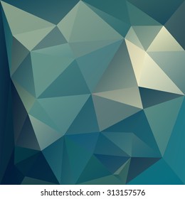 Polygonal mosaic background in blue and gray colors. Used for creative design templates