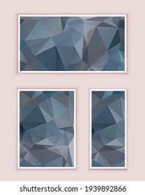Polygonal Mosaic Background, Low Poly Style, Vector illustration, Business Design Templates