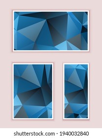 Polygonal Mosaic Background, Low Poly Style, Vector illustration, Business Design Templates