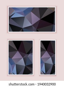 Polygonal Mosaic Background, Low Poly Style, Vector illustration, Business Design Templates