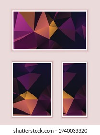 Polygonal Mosaic Background, Low Poly Style, Vector illustration, Business Design Templates