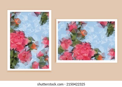 Polygonal Mosaic Background, Low Poly Style, Vector illustration, Business Design Templates