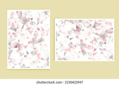 Fondo de mosaico poligonal, bajo estilo de póliza, ilustración de vector, plantillas de diseño empresarial