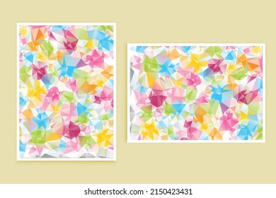 Fondo de mosaico poligonal, bajo estilo de póliza, ilustración de vector, plantillas de diseño empresarial