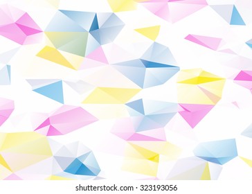 Polygonal mosaic background. Low poly style vector illustration