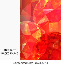 Polygonal Mosaic Background red pink