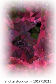 Polygonal mosaic background. Template design, list, front page, brochure layout, banner, idea, cover, print, flyer, book, blank, card, ad, sign, sheet. Vector clip art