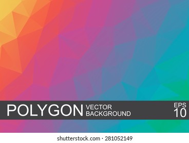 Polygonal Mosaic Background, Vector illustration, Creative Business Design Templates