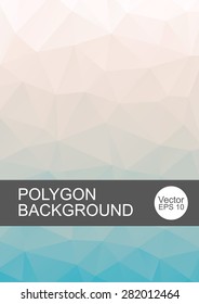 Polygonal Mosaic Background, Vector illustration, Creative Business Design Templates