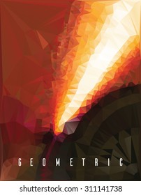 Polygonal Mosaic Background, Vector illustration, Creative Business Design Templates. Business posters, cover slide, flyer, movie poster...