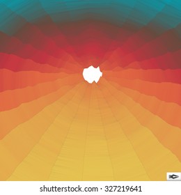Fondo de mosaico poligonal. Ilustración vectorial.