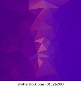 Polygonal mosaic background in violet and pink colors. Used for creative design templates