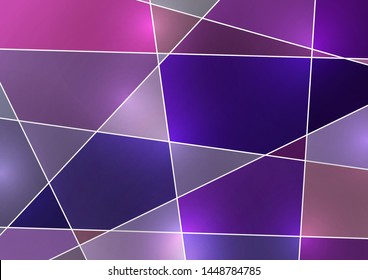 Polygonal mosaic. Ceramic tile, inlay or stained glass styling. Bright tones. Vector illustration for your design.