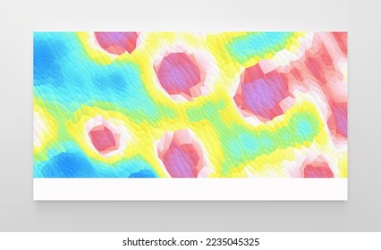 Polygonal mosaic with colour gradient. Abstact creased texture.  Creative background with polygonal pattern. 3D vector illustration for brochure, poster, presentation, flyer or banner.