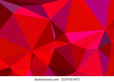 Mosaico poligonal con fondo geométrico abstracto de color degradado. Diseño de fondo de polietileno bajo. Tecnología baja Fondo de polietileno. Fondo geométrico abstracto moderno y de moda en un estilo bajo poly.