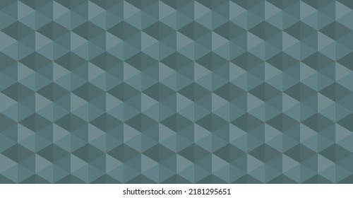 Patrón de mosaico poligonal. Fondo de mosaico de cuadrícula gris, plantillas de diseño creativas. Resumen Antecedentes con triángulos. 3d Patrón geométrico sin soldadura. Hexagón. Textura monocroma. Gradiente claro `10 pasos